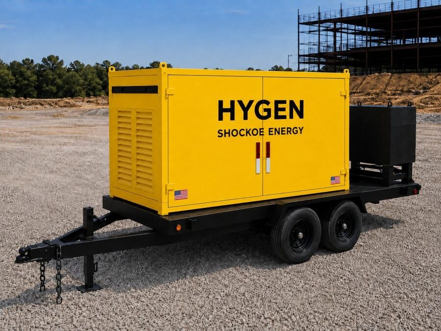 The HyGen power unit on its trailer